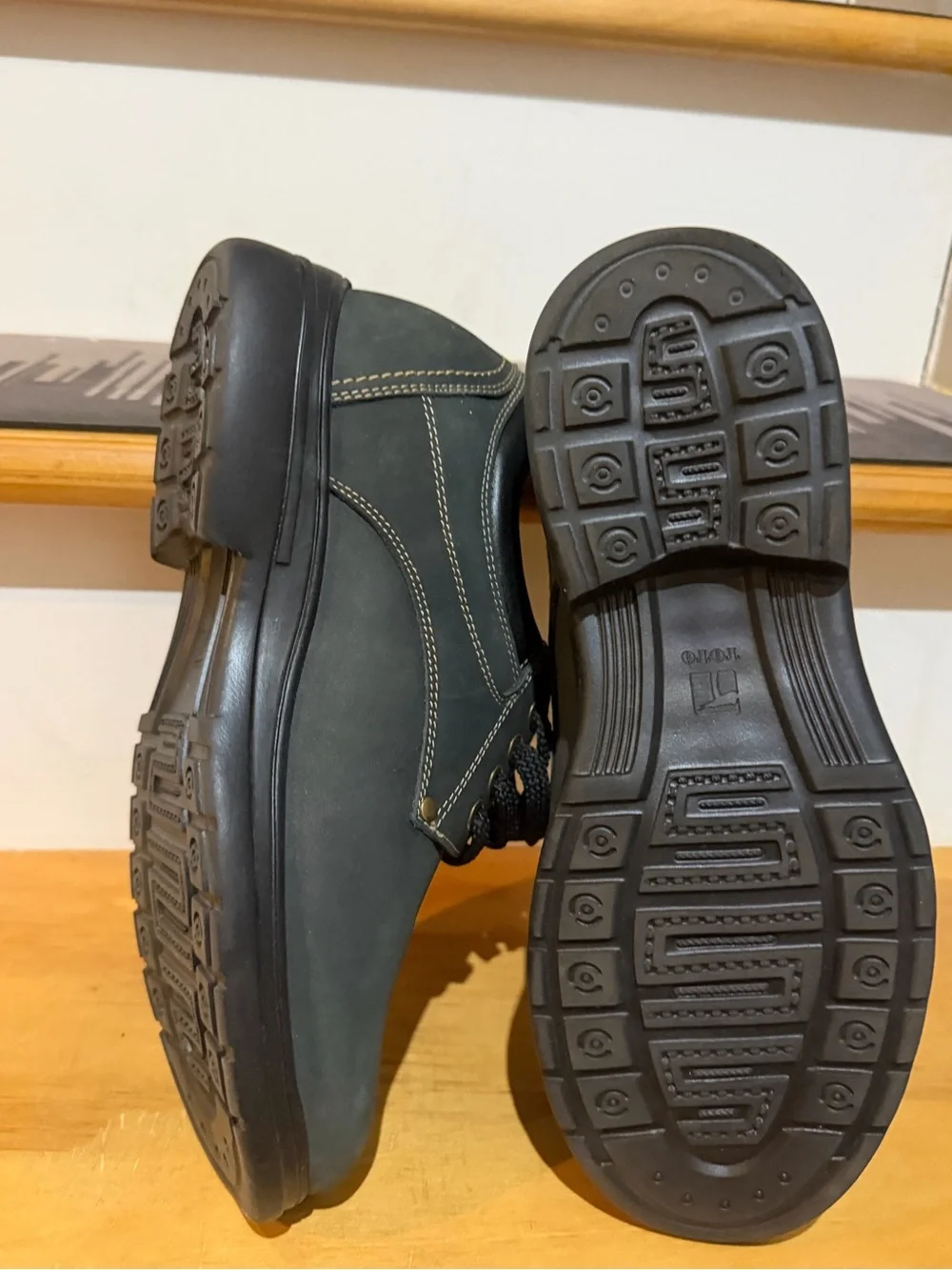 TOTO Invisible Height Elevator Dark Grey Dress Shoes Mens 7 New No Box